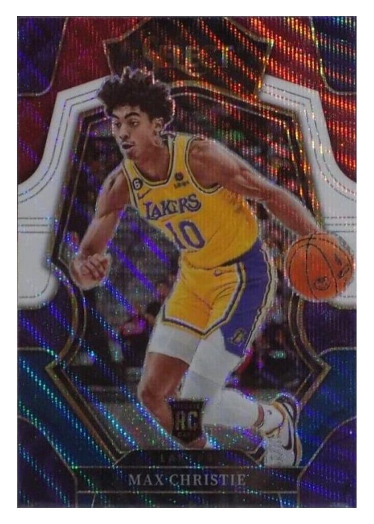 2022-23 Panini Select Base Set Max Christie Tri Color Prizm #181 card