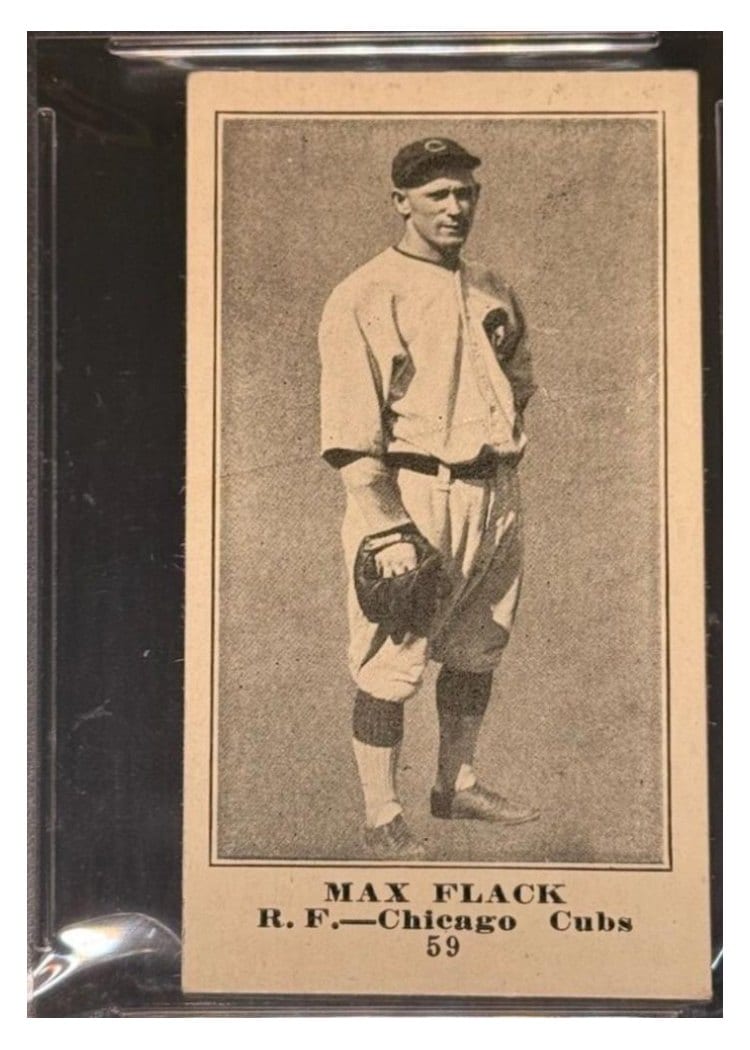 1916 M101 4 Sporting News Max Flack #59 card