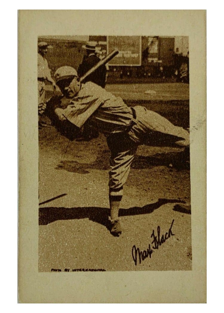 1923 Willard Chocolate Max Flack card