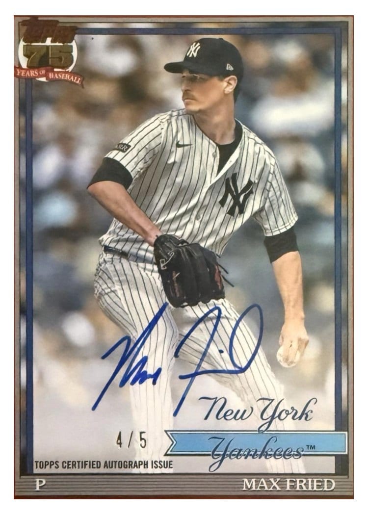 2026 Topps 1991 Topps Autographs Max Fried #91A-MF card