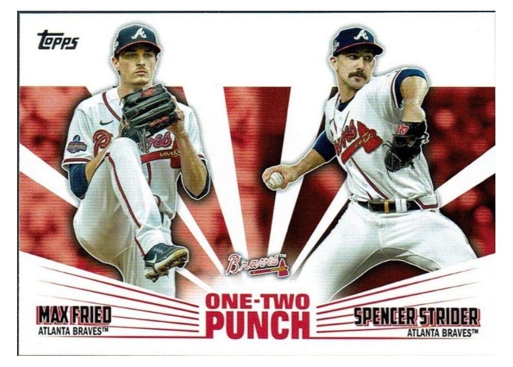 2023 Topps One-Two Punch Max Fried / Spencer Strider #12P-25 card