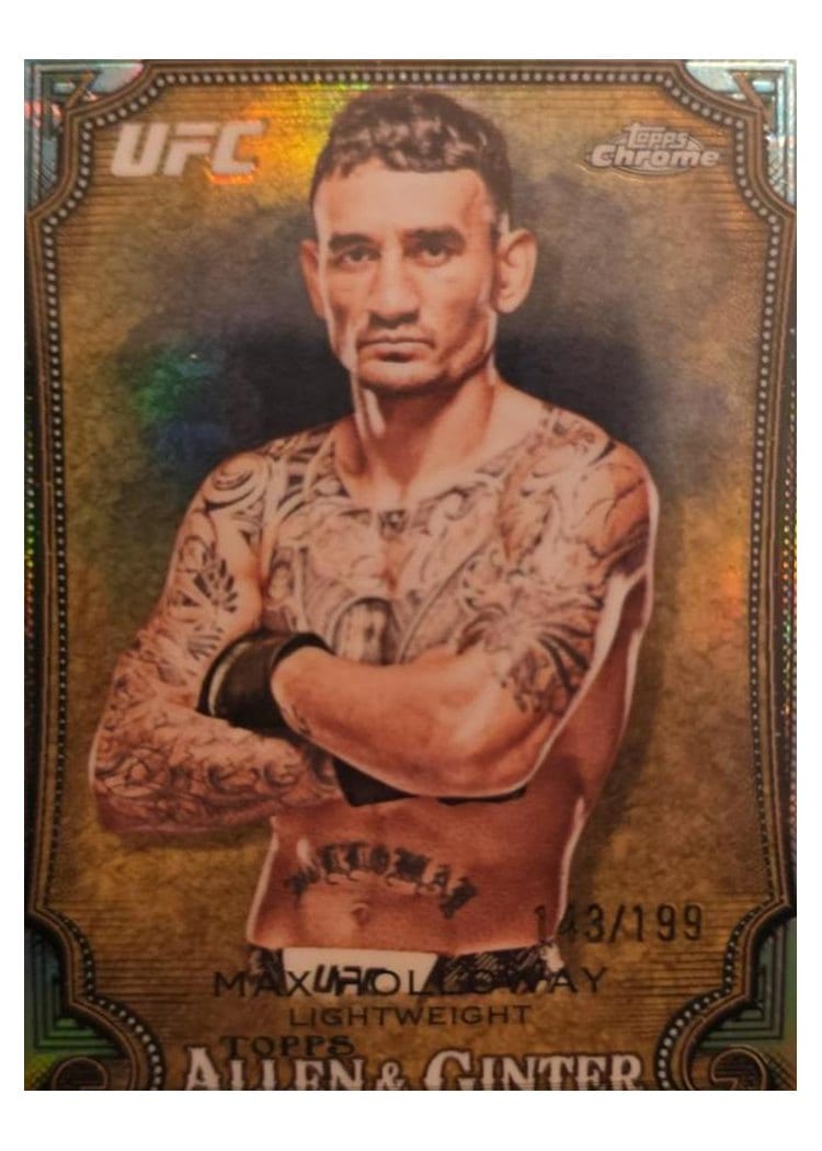 2026 Topps Chrome UFC Allen And Ginter Max Holloway #AG-18 card