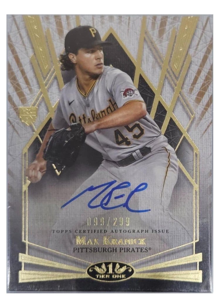 2022 Topps Tier One Break Out Autographs Max Kranick #BOA-MK card