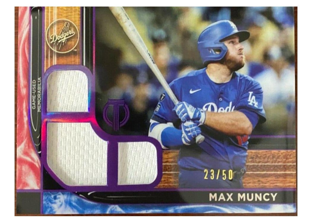 2022 Topps Tribute Triple Relics Max Muncy #TTR-MMU card