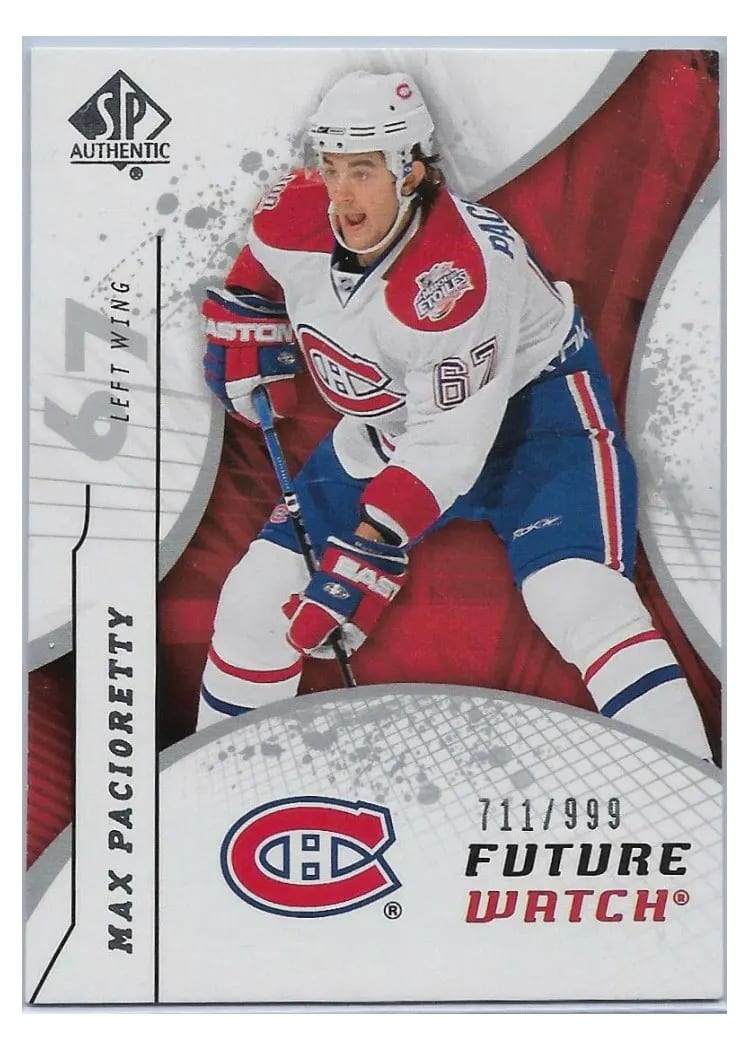 2008 SP Authentic Max Pacioretty #178 card
