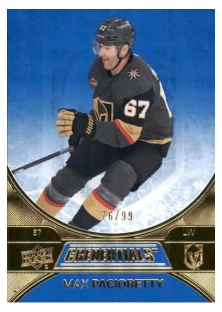 2021-22 Upper Deck Credentials Base Set Max Pacioretty #11 card