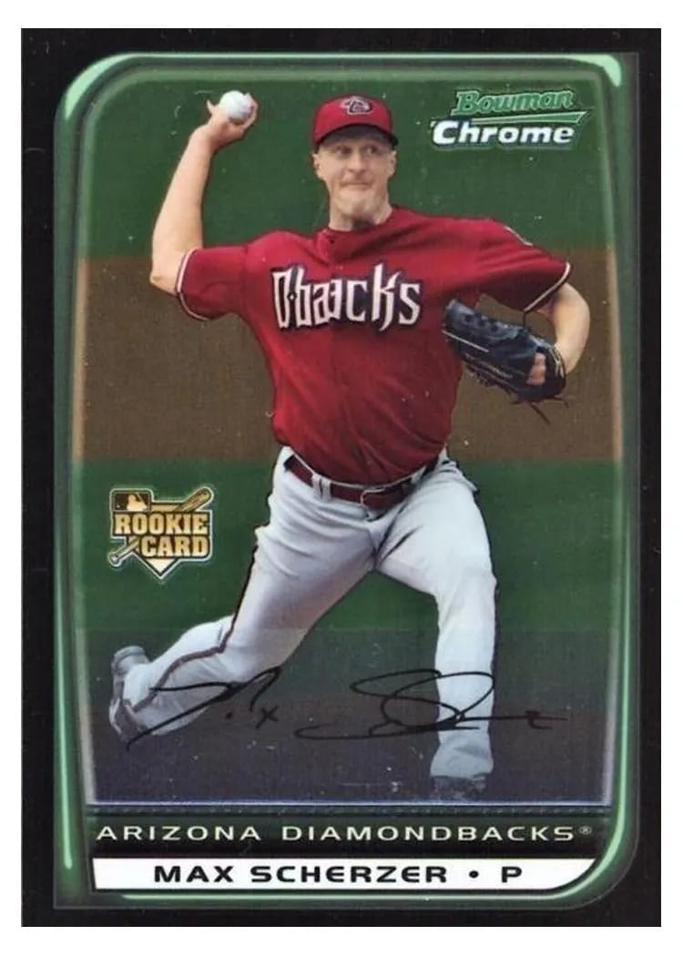 2008 Bowman Chrome Draft Max Scherzer #BDP33 card