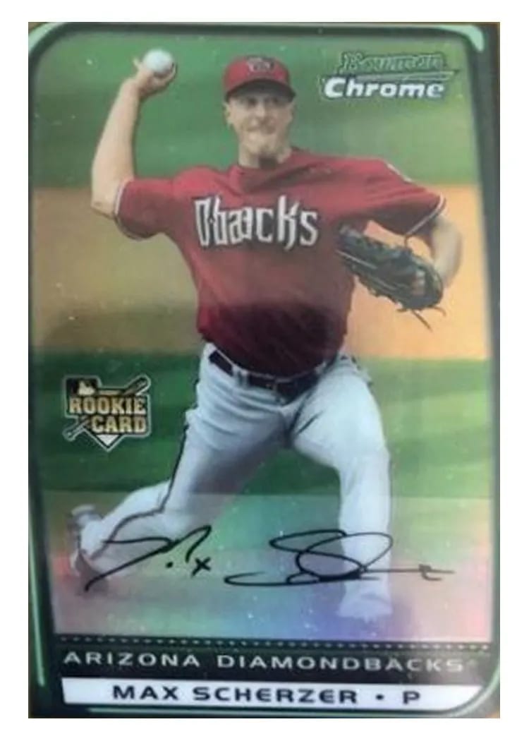 2008 Bowman Chrome Draft Max Scherzer #BDP33 card