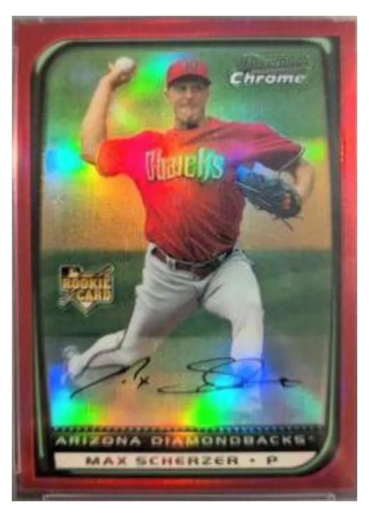 2008 Bowman Chrome Draft Max Scherzer #BDP33 card