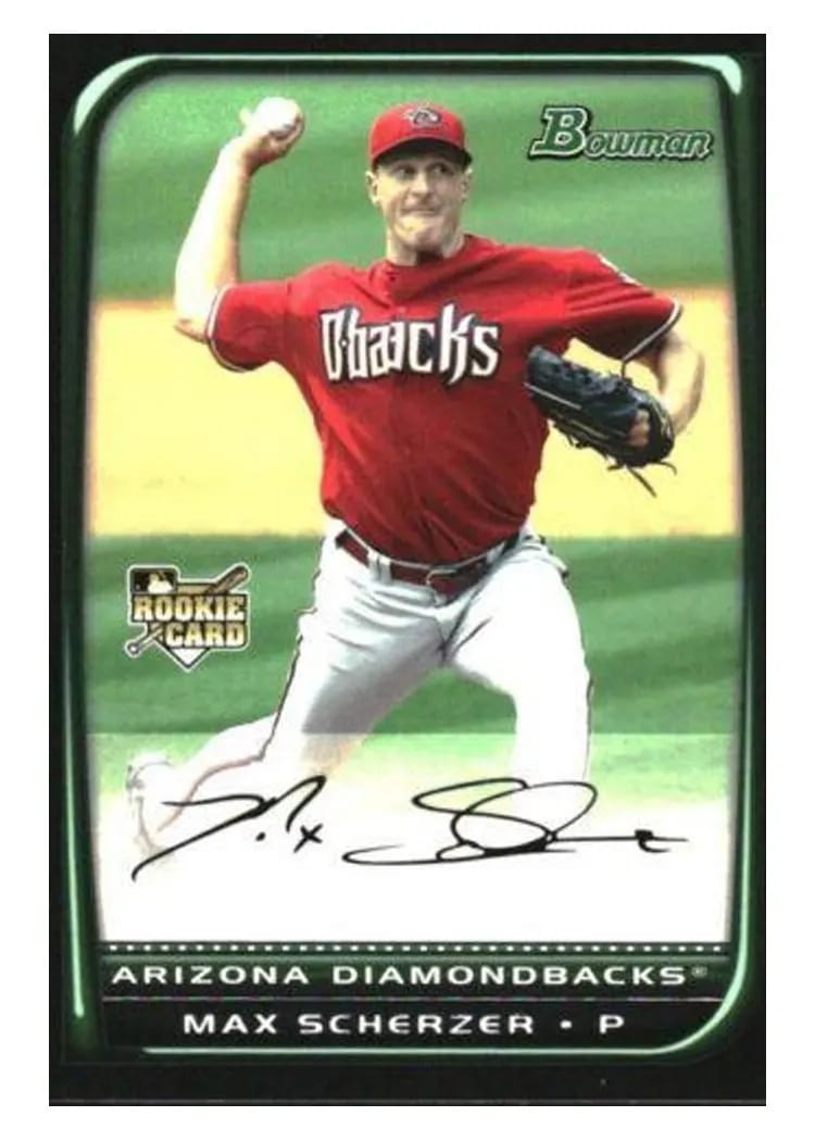 2008 Bowman Chrome Draft Max Scherzer #BDP33 card