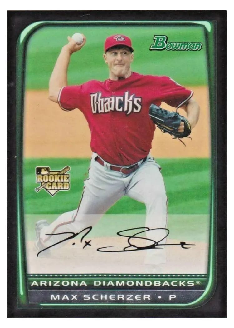 2008 Bowman Draft Picks Max Scherzer #BDP33 card
