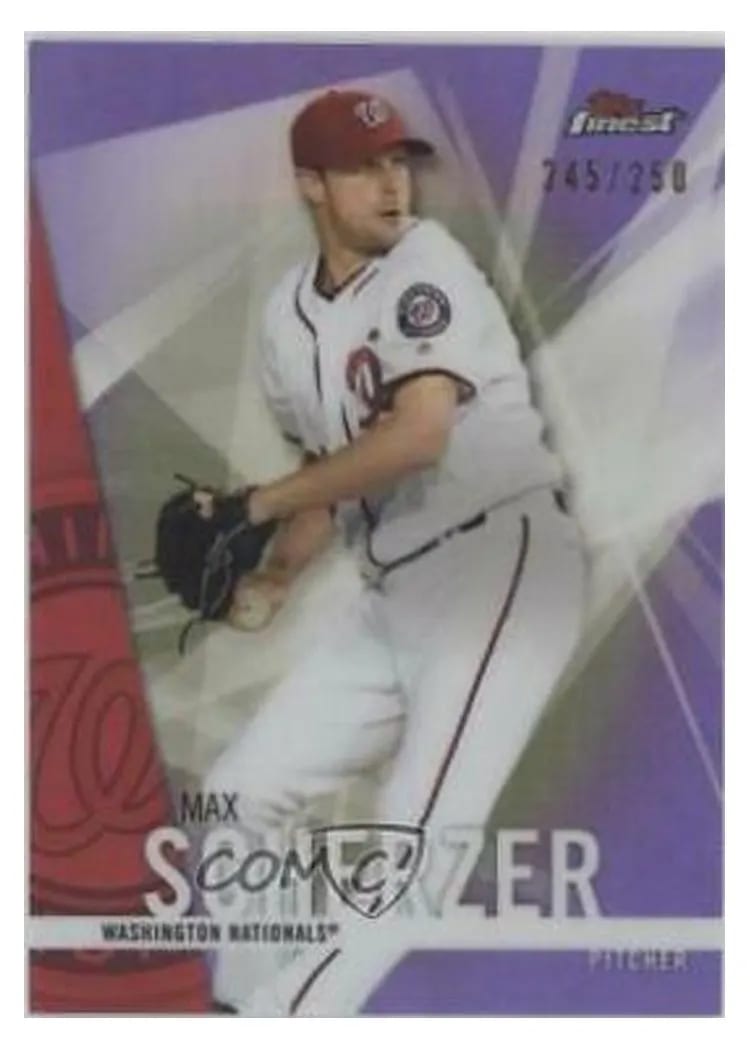 2017 Finest Base Set Max Scherzer #9 card