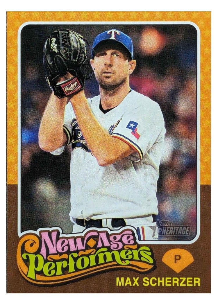 2024 Topps Heritage Mini New Age Performers Max Scherzer #NAP-22 card
