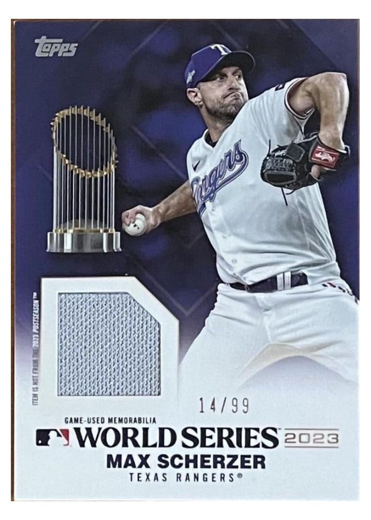 2024 Topps World Champion Relics Max Scherzer #WSR-SCH card