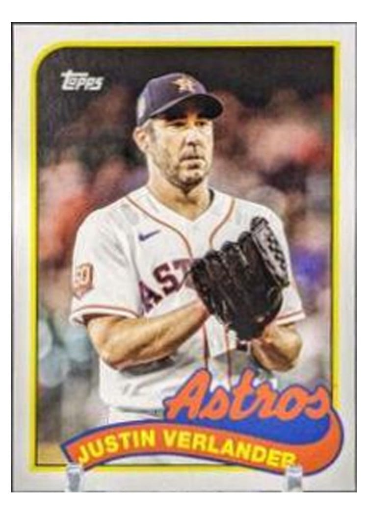 2023 Topps Archives 1989 Doubleheaders Max Scherzer / Justin Verlander #89DH-16 card