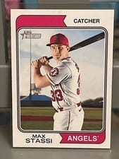 2023 Topps Heritage Max Stassi #115 card