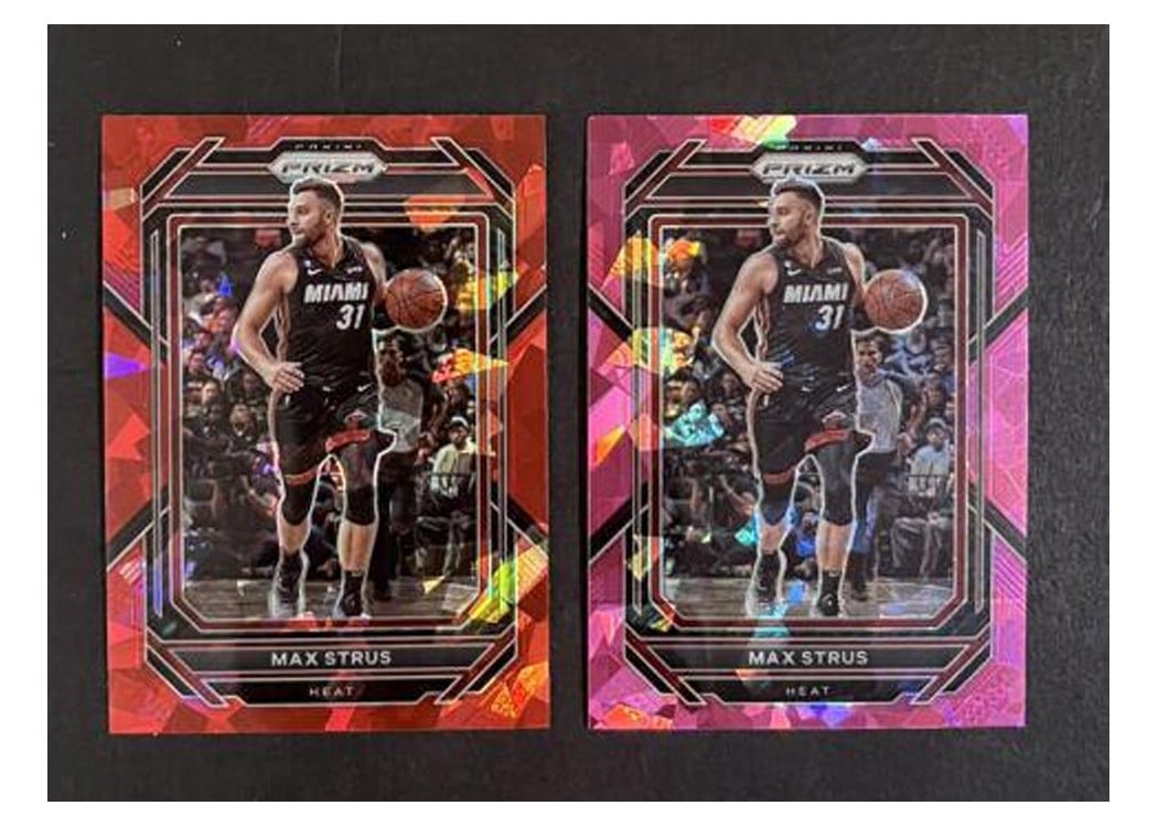 2022-23 Panini Prizm Base Set Max Strus Pink Ice Prizm #161 card