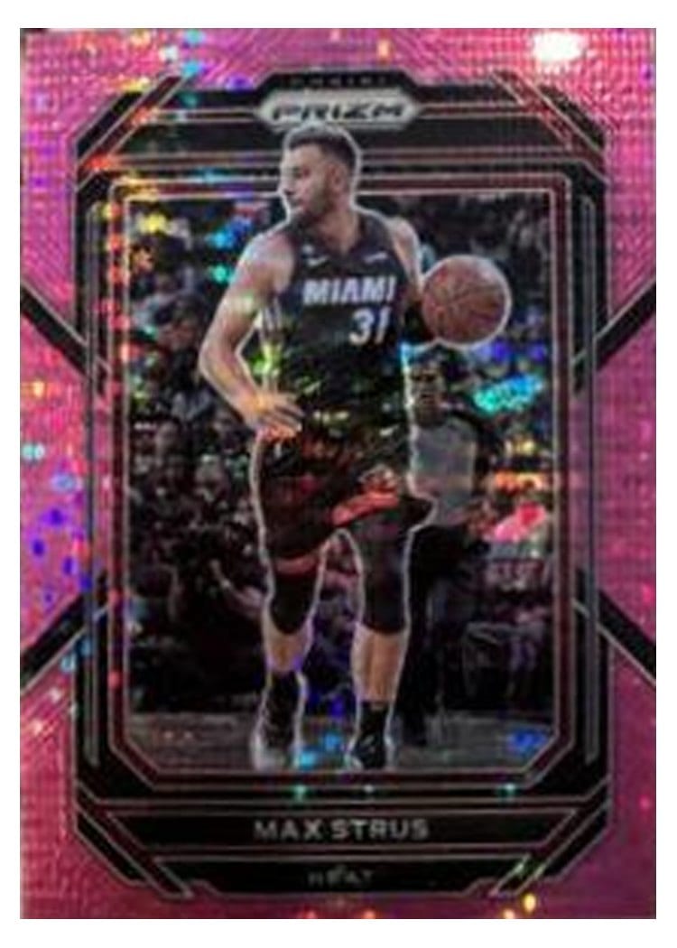 2022-23 Panini Prizm Base Set Max Strus Pink Pulsar Prizm #161 card