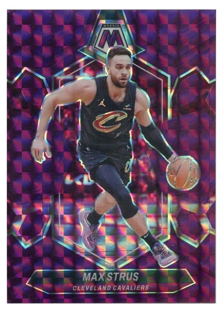 2023-24 Panini Mosaic Base Set Max Strus Purple #17 card
