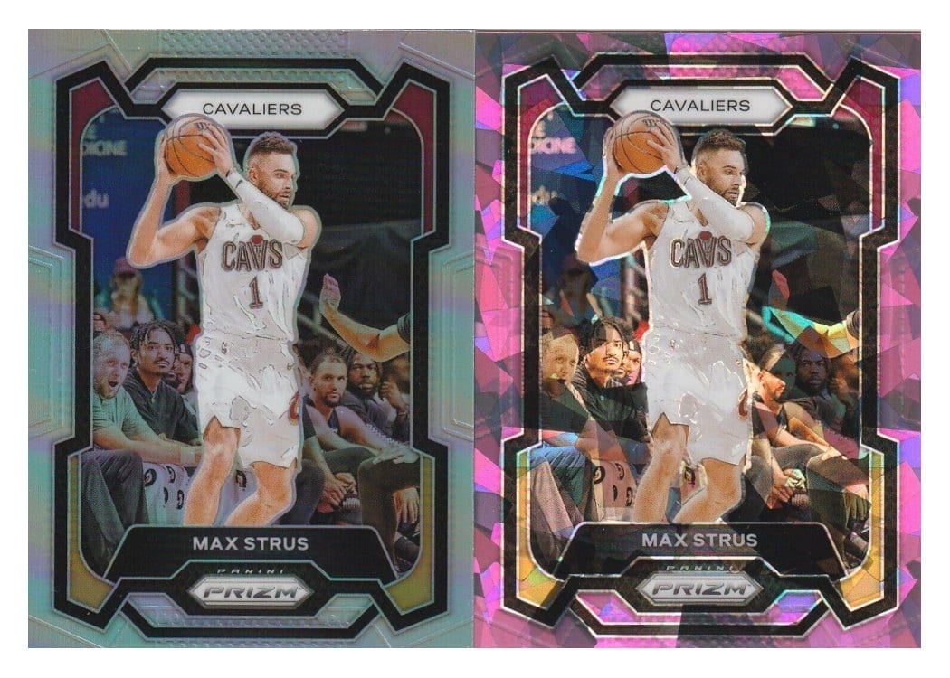 2023-24 Panini Prizm Base Set Max Strus Pink Ice #273 card