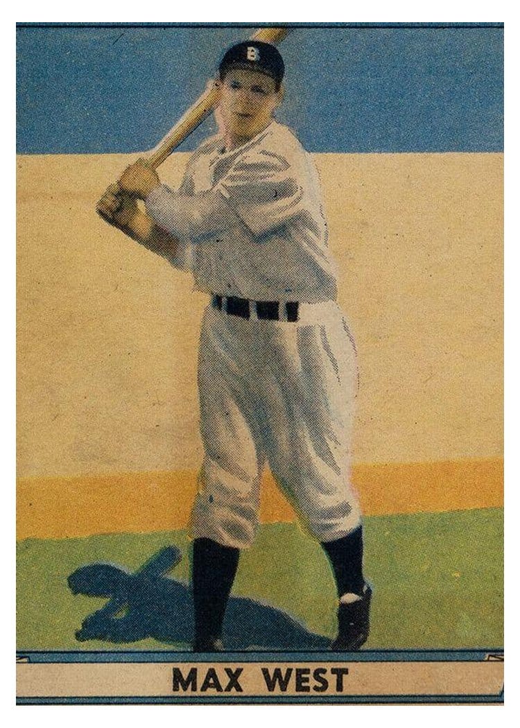 1941 Play Ball Max West #2 card