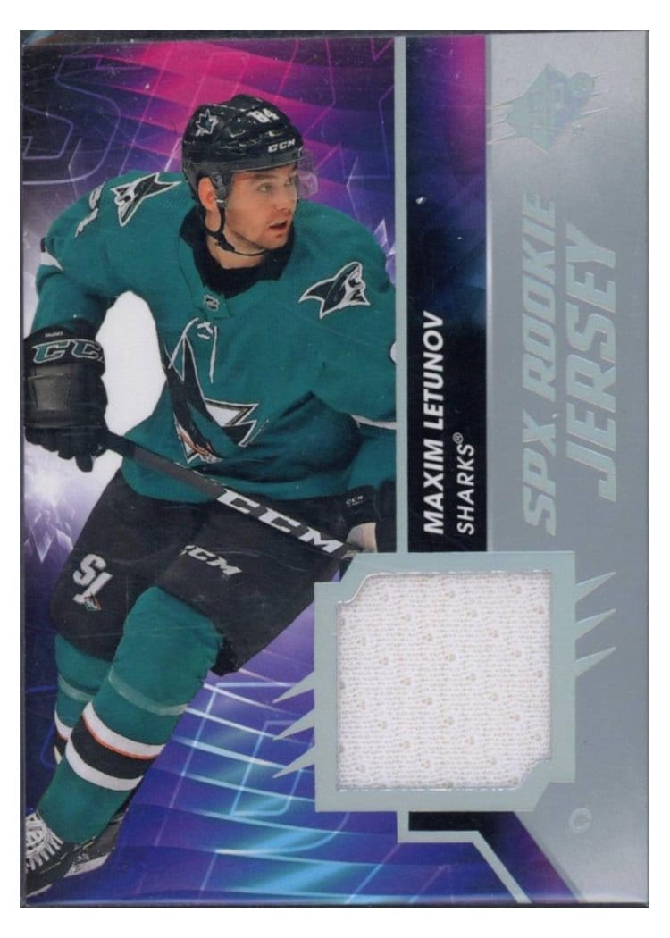 2020-21 SPx Rookie Jersey Maxim Letunov #RJ-ML card
