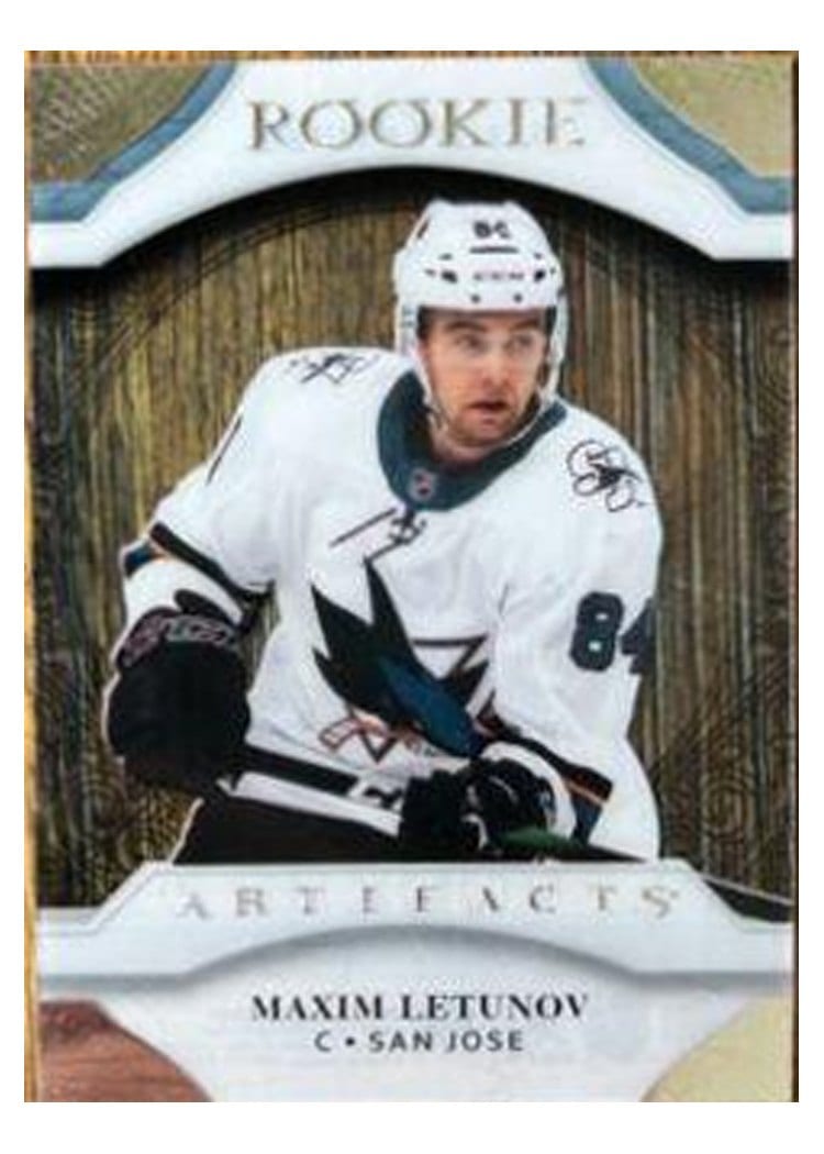 2021-22 Upper Deck Artifacts 2020-21 Update - Clear Cut Rookies Maxim Letunov #165 card