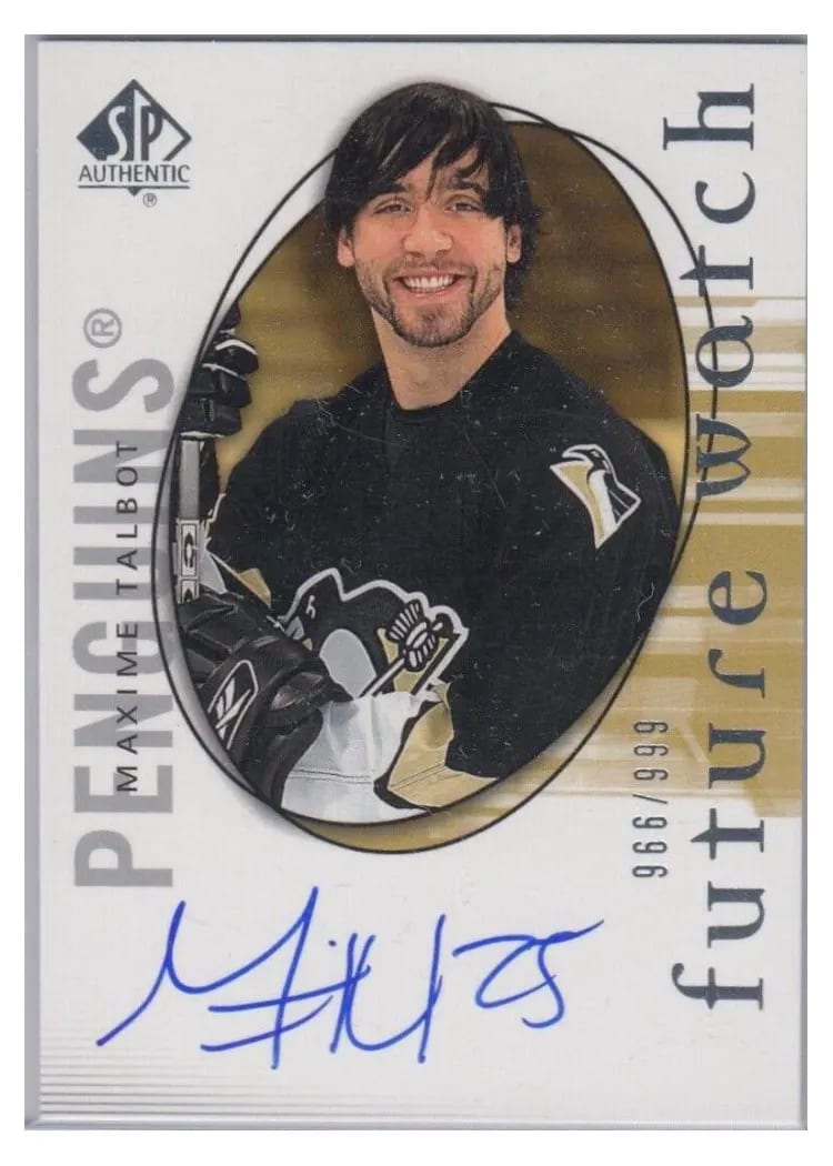 2005 SP Authentic Maxime Talbot #182 card