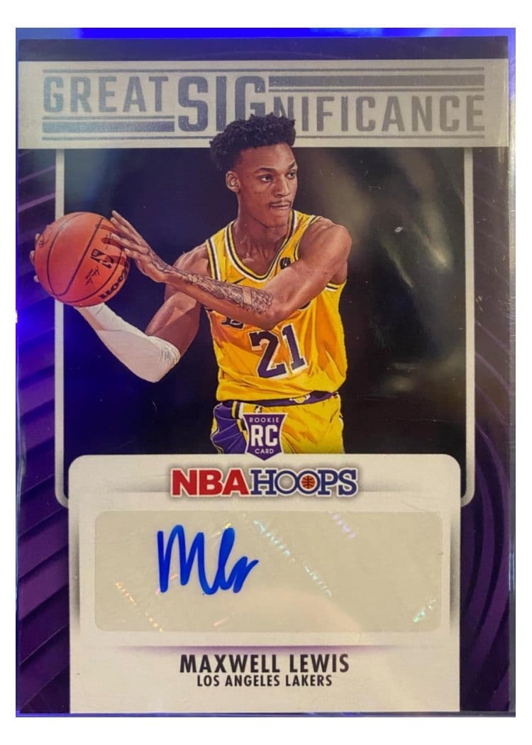 2023-24 Hoops Great SIGnificance Maxwell Lewis #GS-MAX card