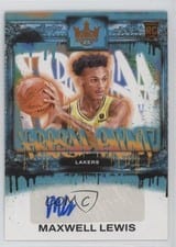 2023-24 Panini Court Kings Fresh Paint Autographs Maxwell Lewis #FP-MLL card