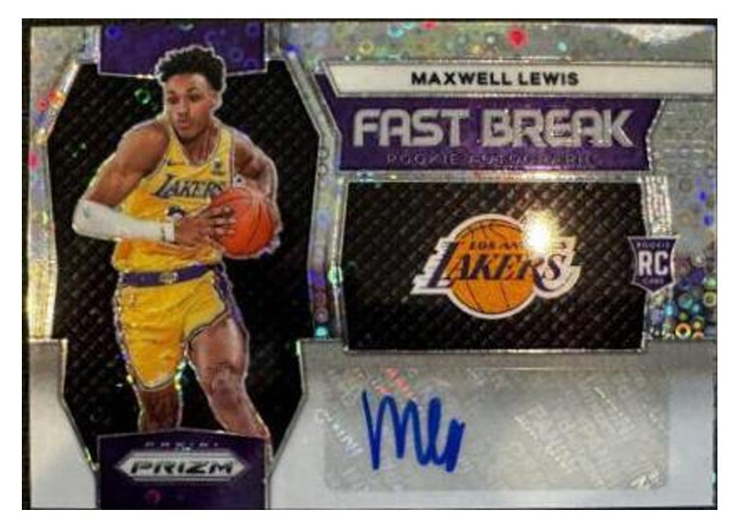 2023-24 Panini Prizm Fast Break Rookie Autographs Maxwell Lewis #FBR-MAX card