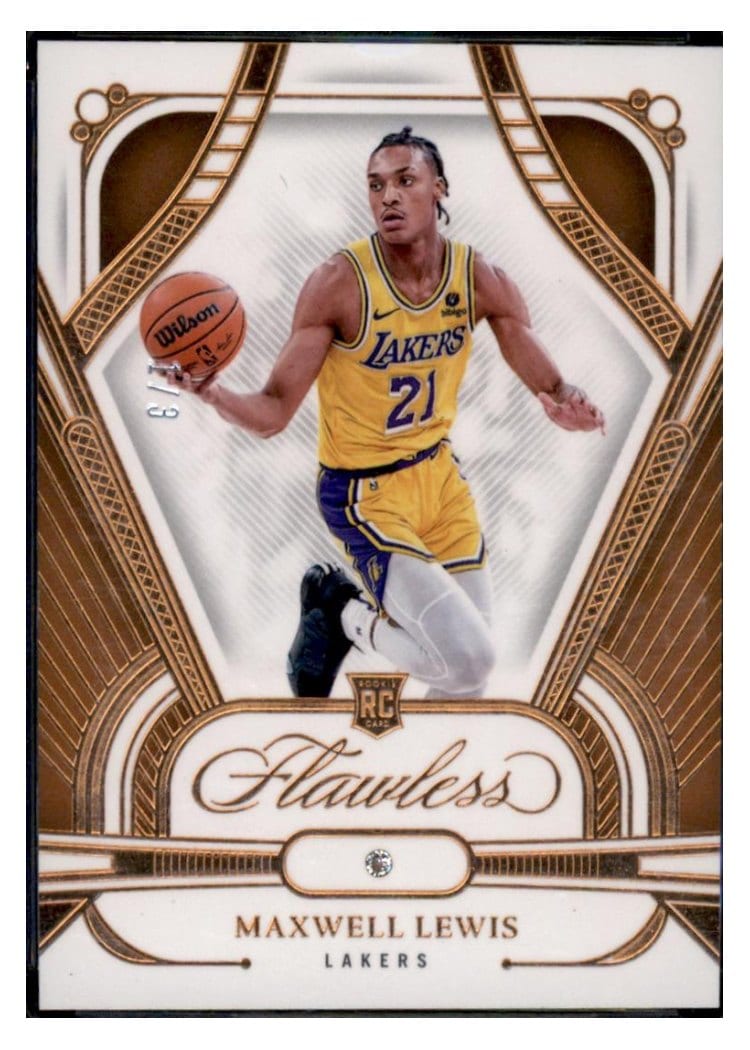 2023 Panini Flawless Maxwell Lewis #40 card