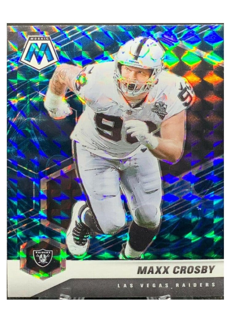 2021 Panini Mosaic Base Set Maxx Crosby #110 card