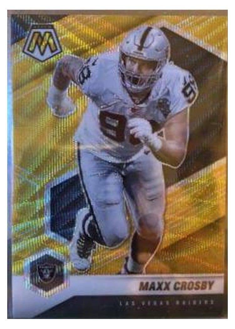 2021 Panini Mosaic Base Set Maxx Crosby #110 card