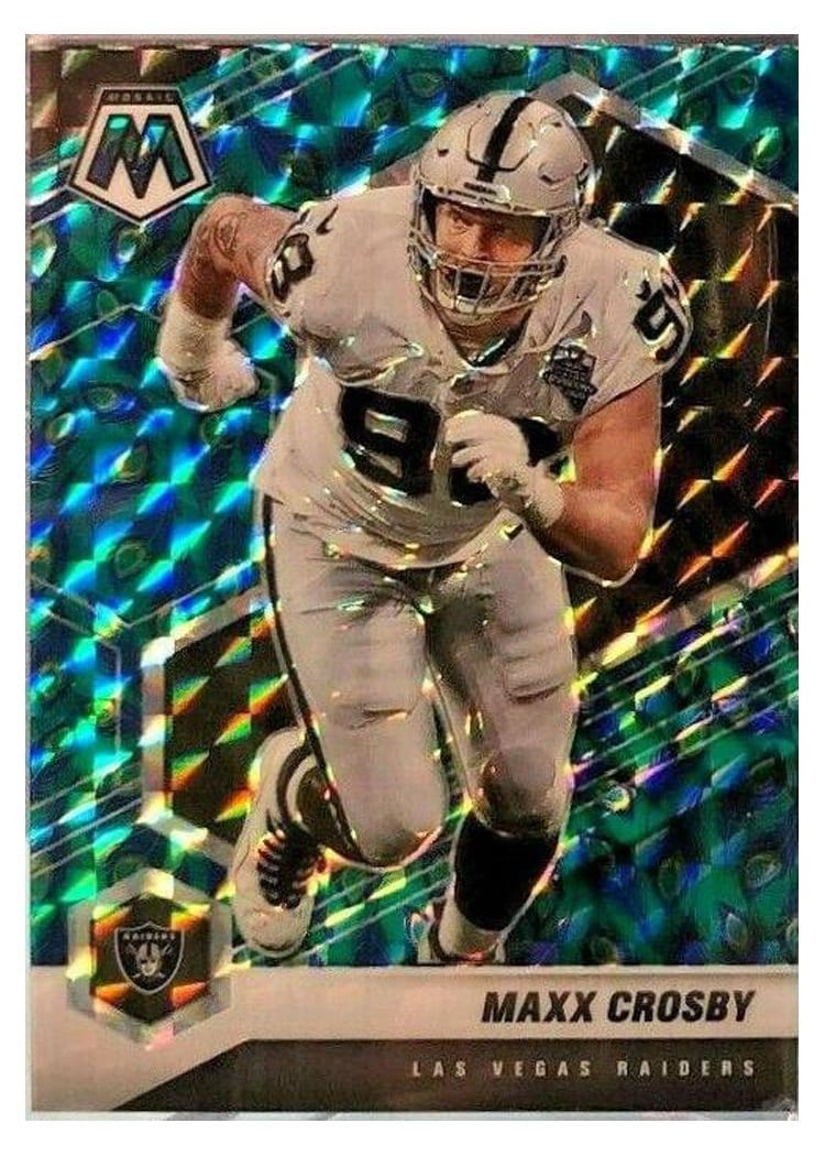 2021 Panini Mosaic Base Set Maxx Crosby #110 card