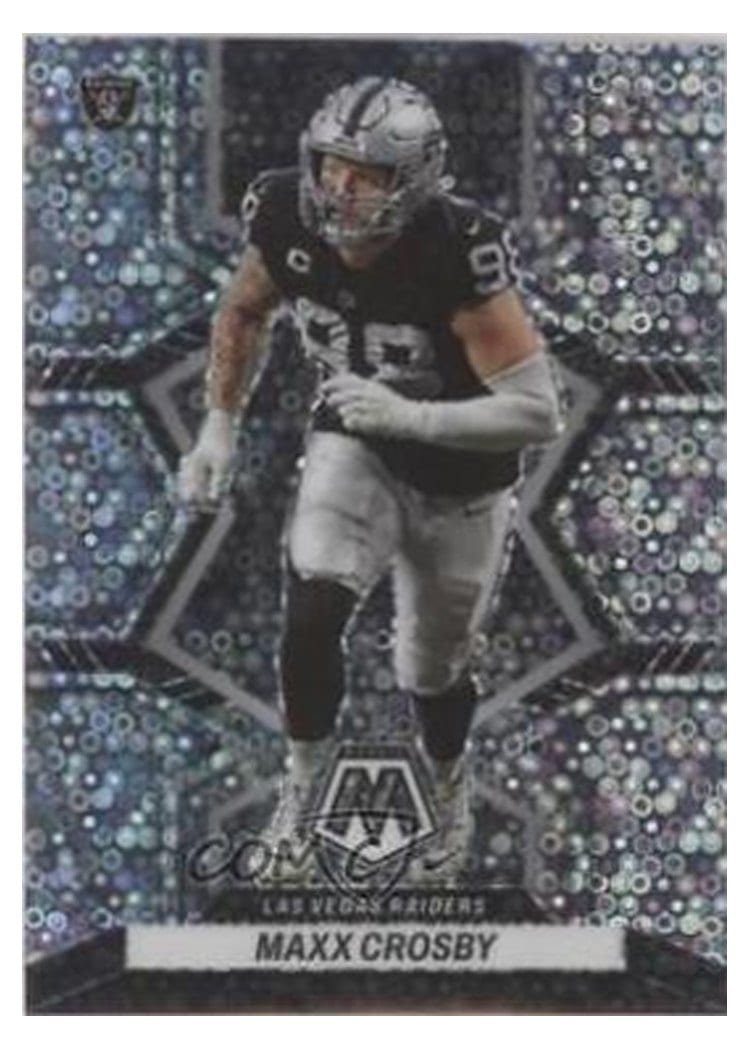 2022 Panini Mosaic Base Set Maxx Crosby No Huddle Silver #119 card