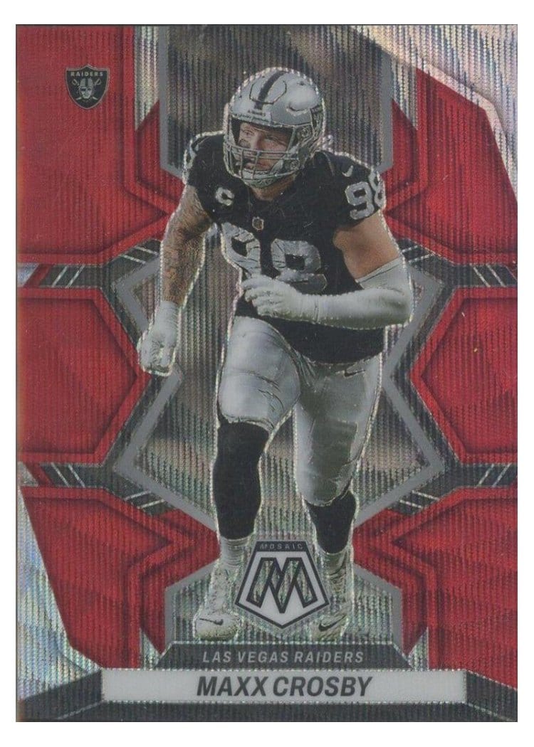 2022 Panini Mosaic Base Set Maxx Crosby #119 card
