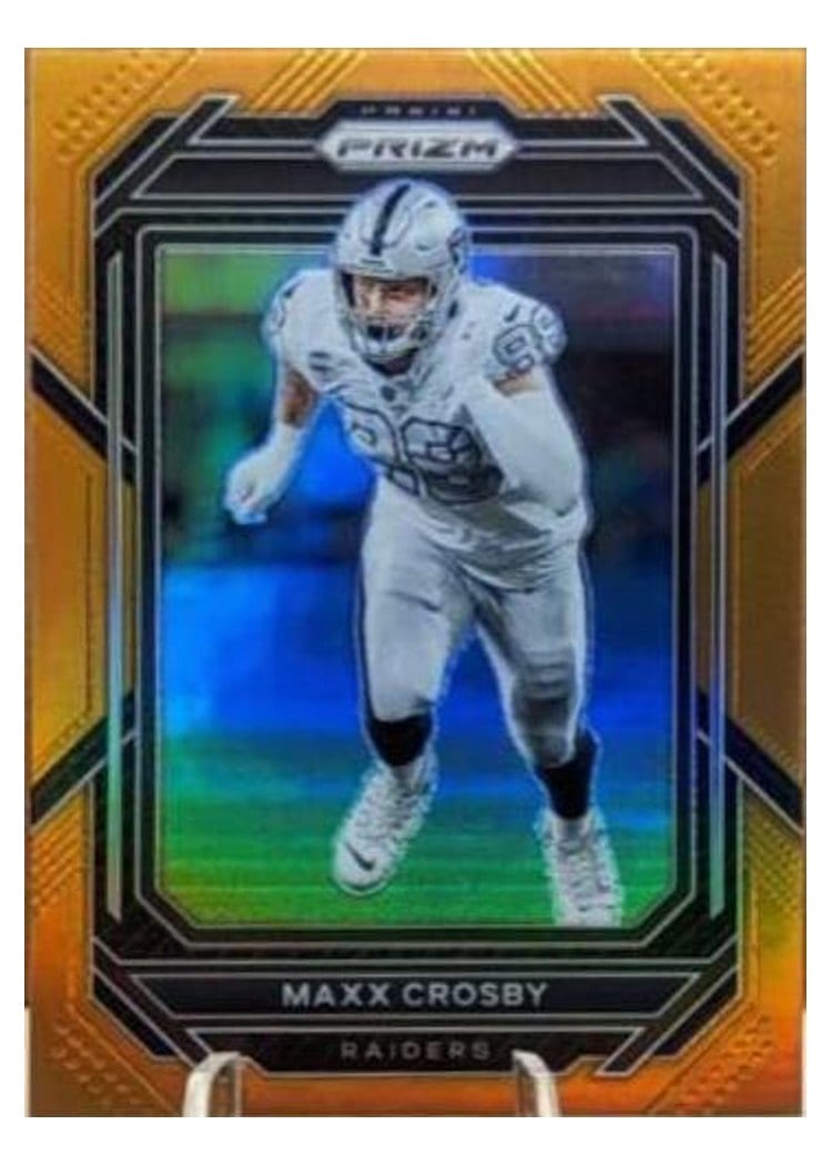 2022 Panini Prizm Base Set Maxx Crosby Orange #174 card
