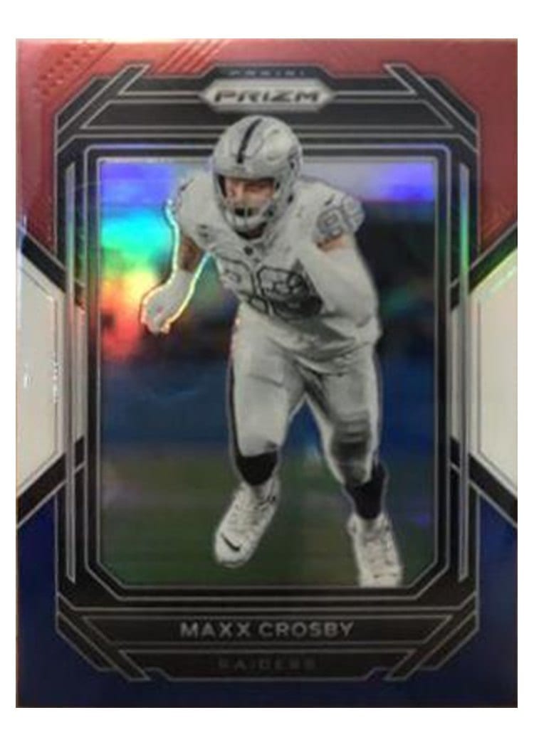 2022 Panini Prizm Base Set Maxx Crosby Red White Blue #174 card