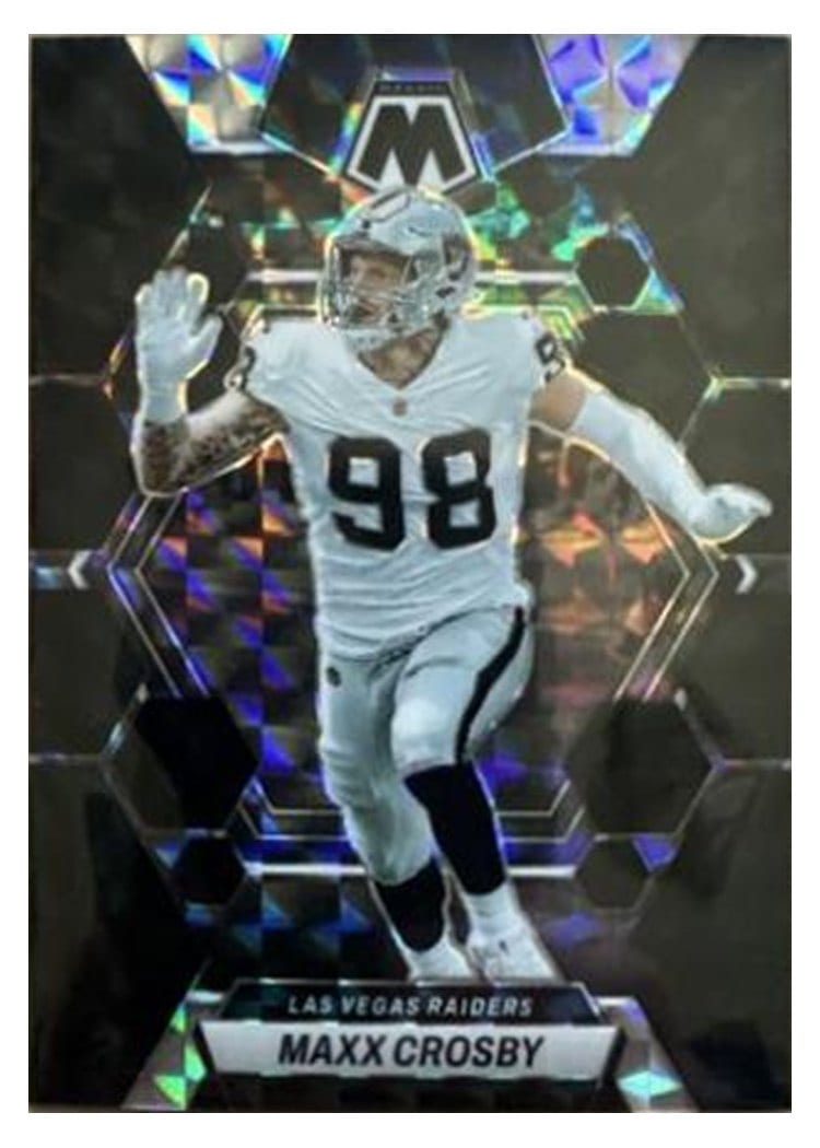 2023 Panini Mosaic Base Set Maxx Crosby #123 card