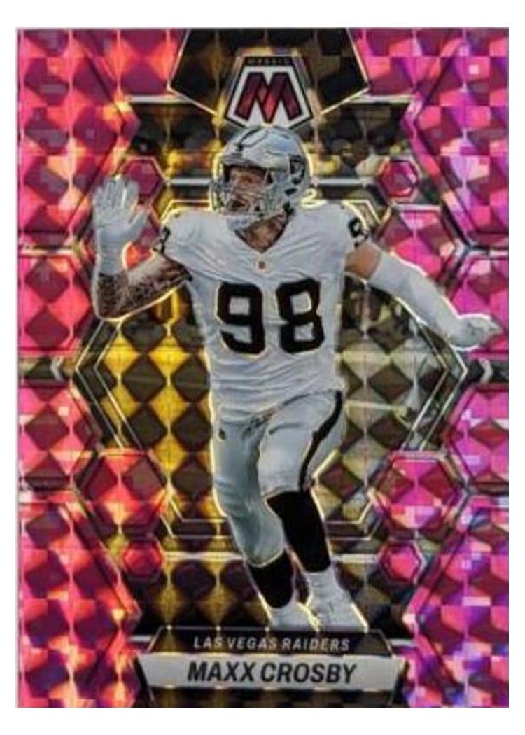 2023 Panini Mosaic Base Set Maxx Crosby #123 card