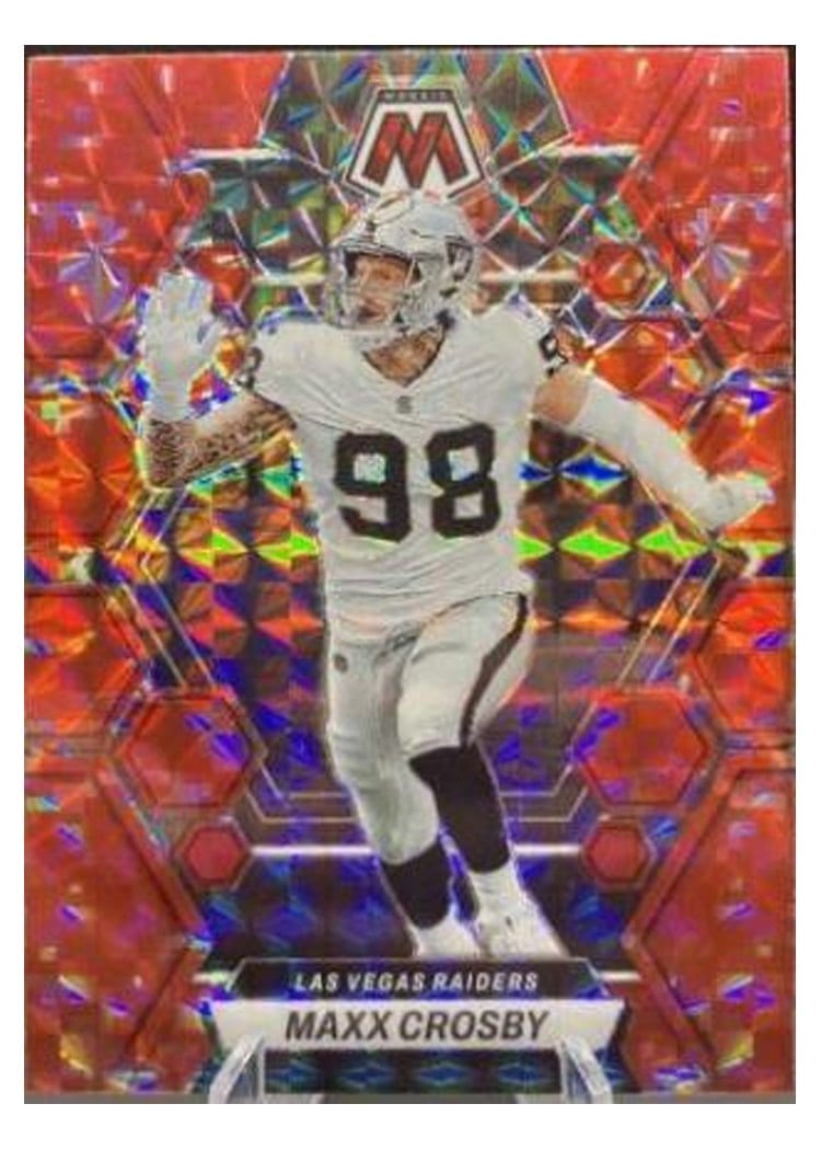 2023 Panini Mosaic Base Set Maxx Crosby #123 card