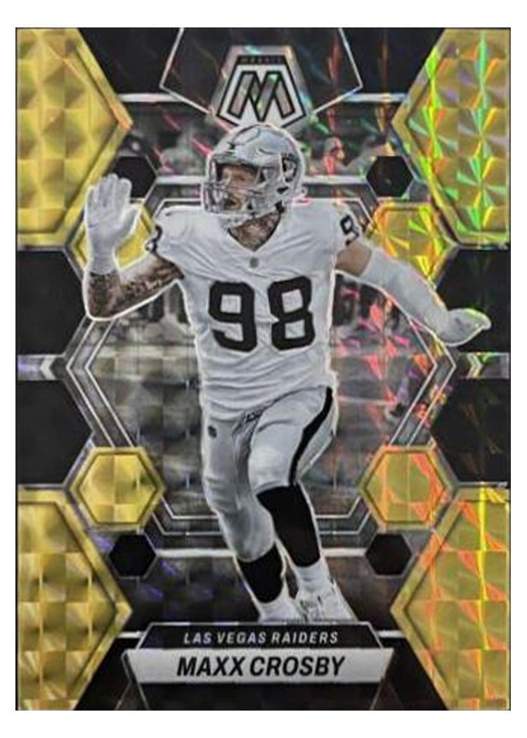 2023 Panini Mosaic Base Set Maxx Crosby #123 card