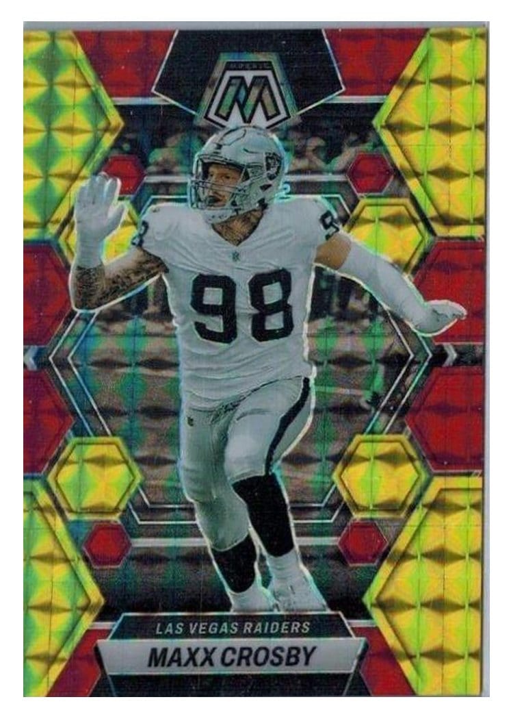 2023 Panini Mosaic Base Set Maxx Crosby #123 card