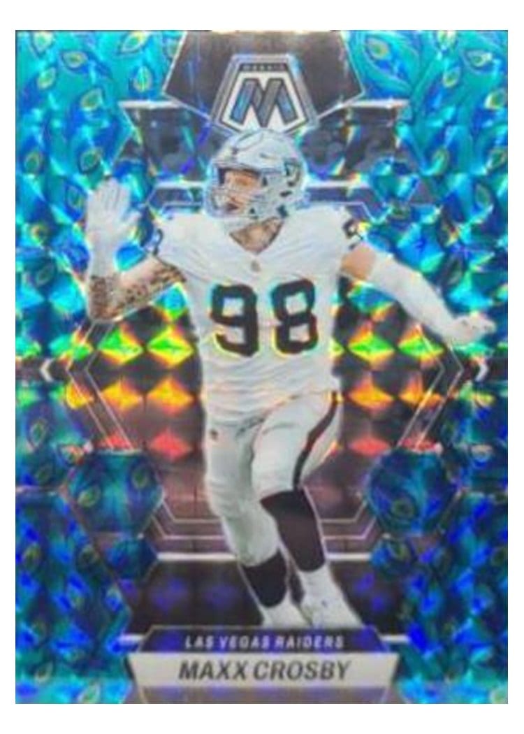 2023 Panini Mosaic Base Set Maxx Crosby #123 card