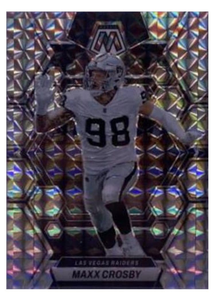 2023 Panini Mosaic Base Set Maxx Crosby #123 card