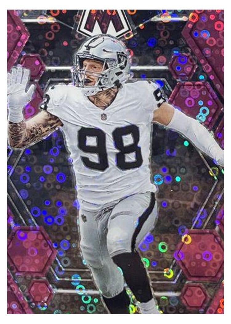 2023 Panini Mosaic Base Set Maxx Crosby #123 card