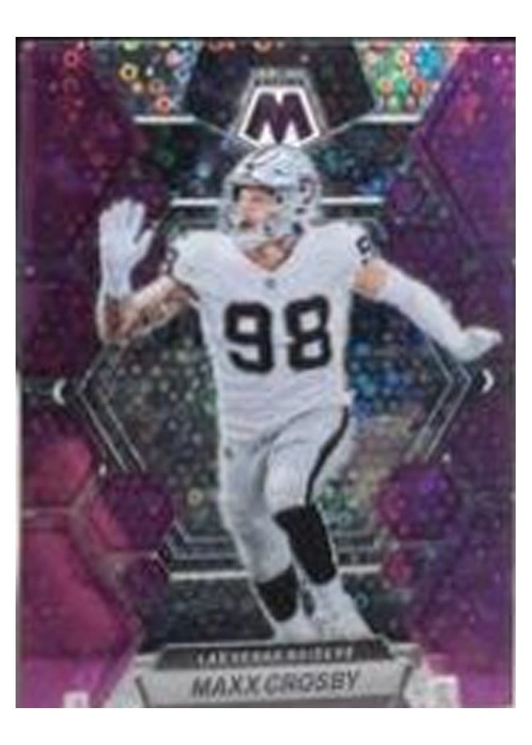 2023 Panini Mosaic Base Set Maxx Crosby #123 card