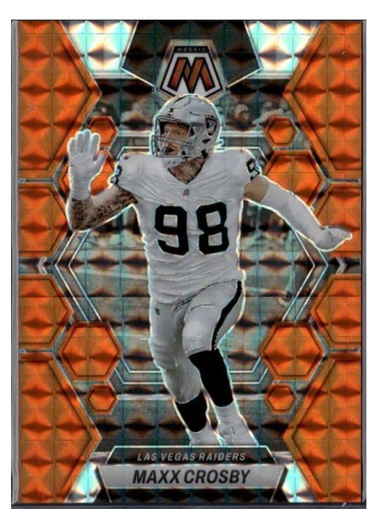 2023 Panini Mosaic Base Set Maxx Crosby #123 card