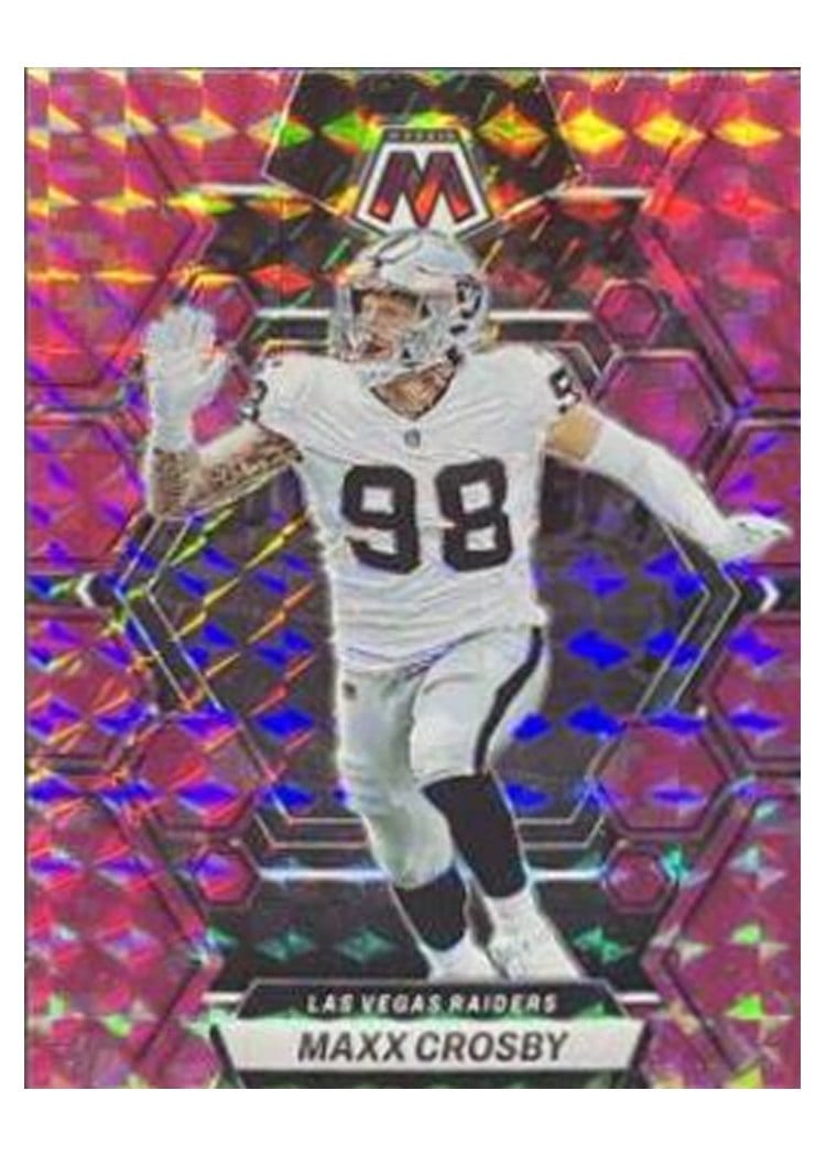 2023 Panini Mosaic Base Set Maxx Crosby #123 card